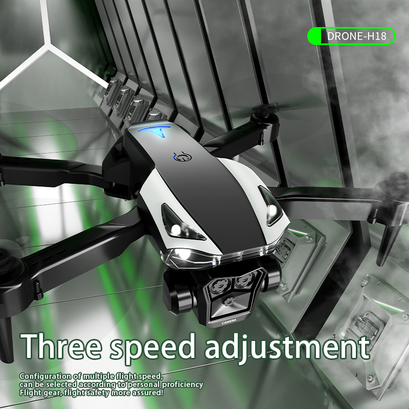 Drone Rc Foldable - H18‑2 Foldable RC Drone Dual Camera