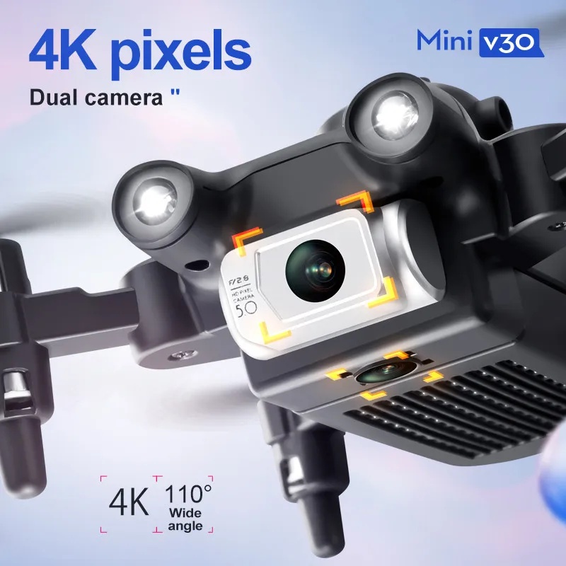 Mini V30 WiFi  With 4K HD Dual - Drone Rc Foldable 评论和价格