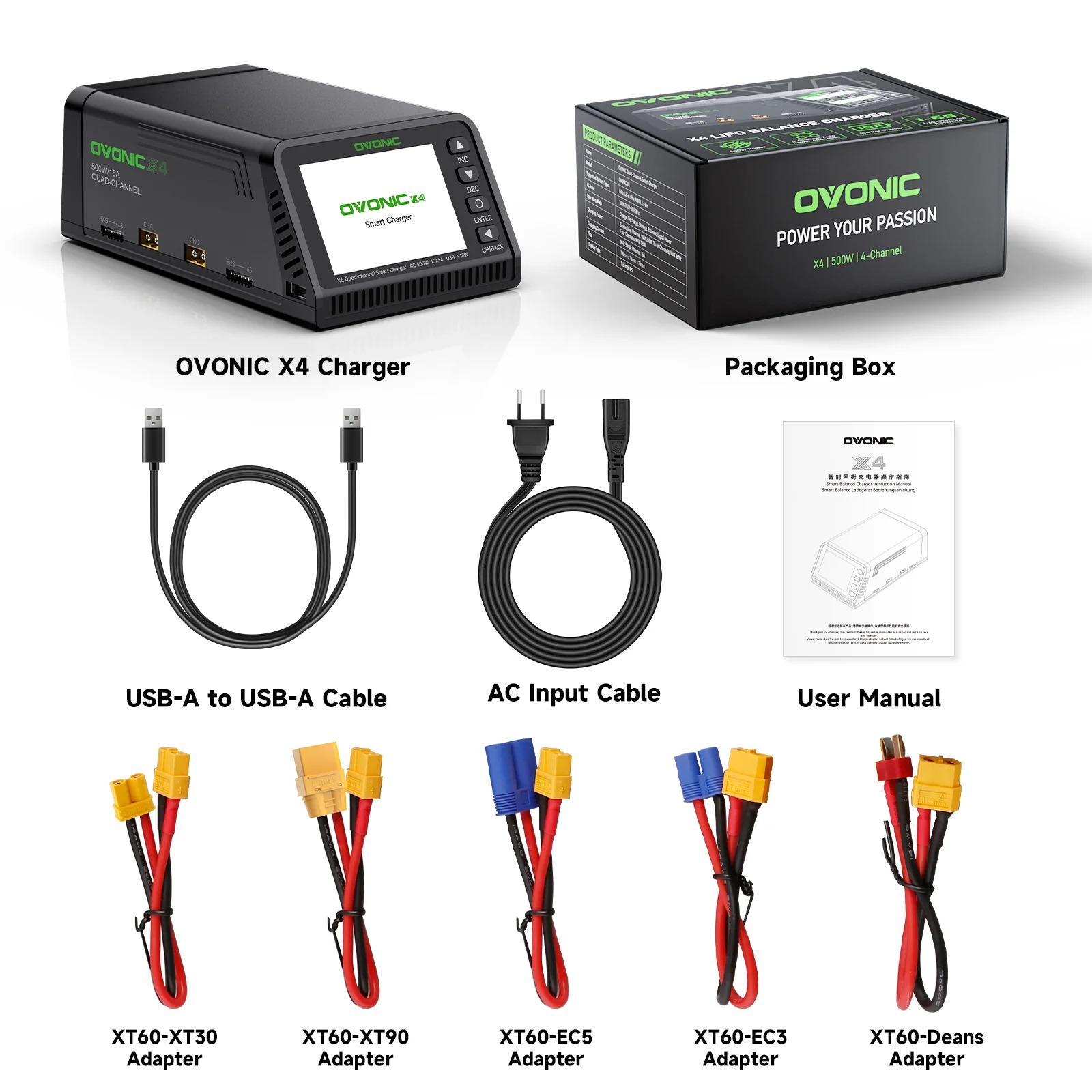 Ovonic X4 AC500W 4 Channel Sma - Drone Smart Rc 评论和价格