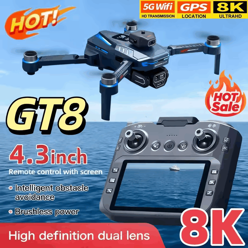 GT8 Drone 8K HD Camera 5G WIFI - Drone Rc Price 评论和价格