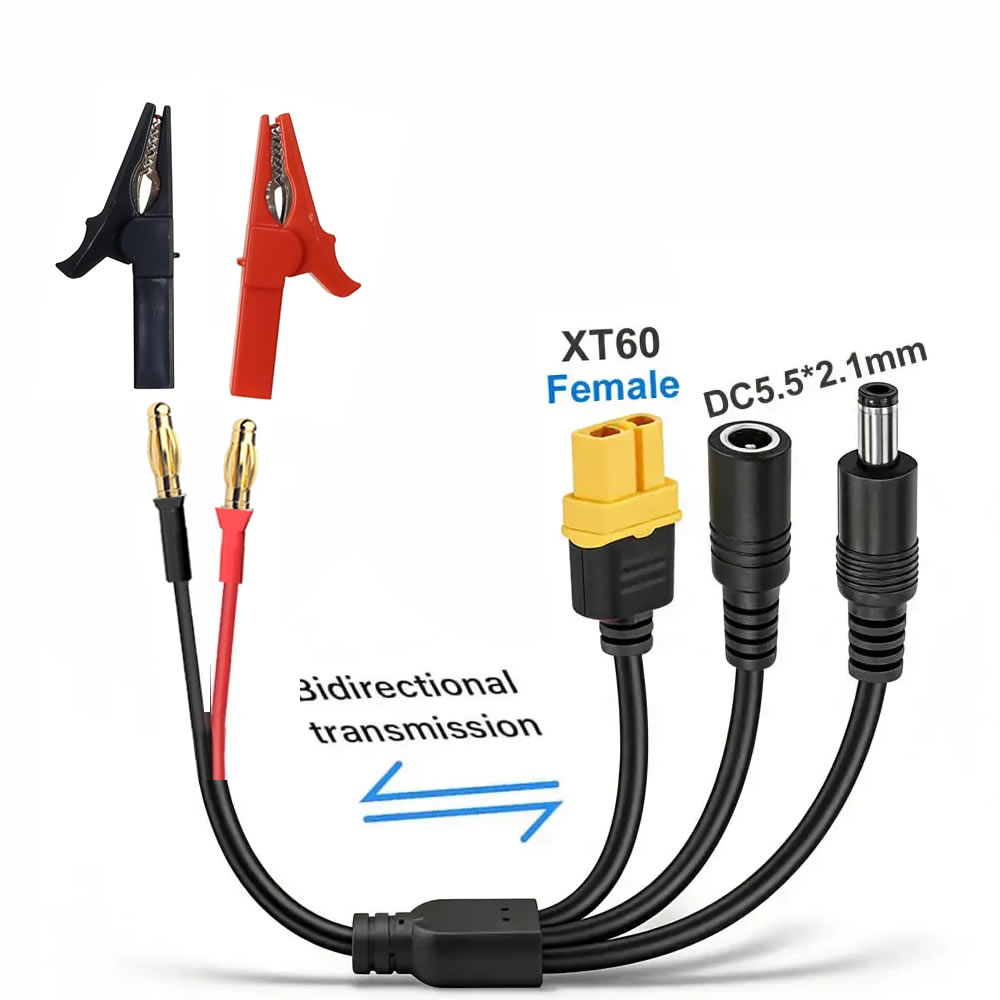 5-in-1 XT60 to 4mm Banana Plug - Drone Smart Rc 评论和价格
