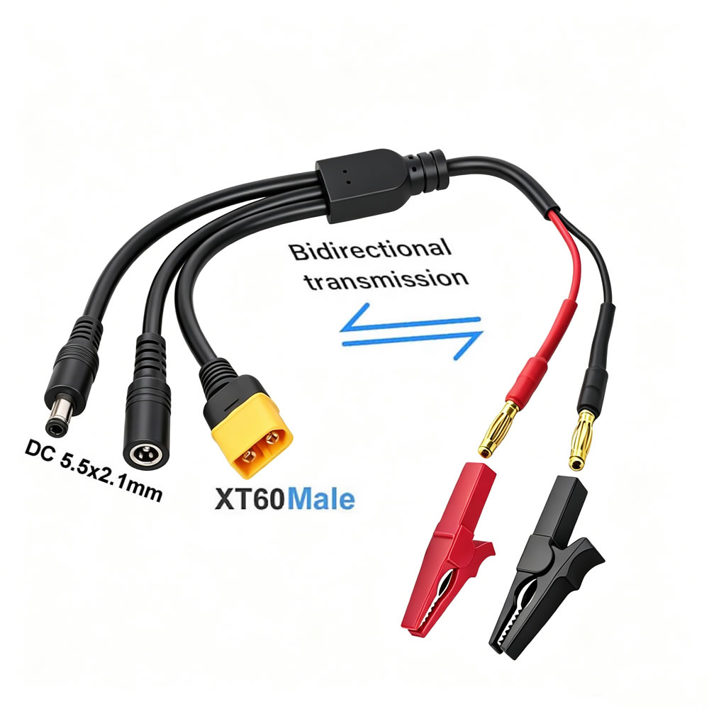 5-in-1 XT60 to 4mm Banana Plug - Drone Smart Rc 评论和价格