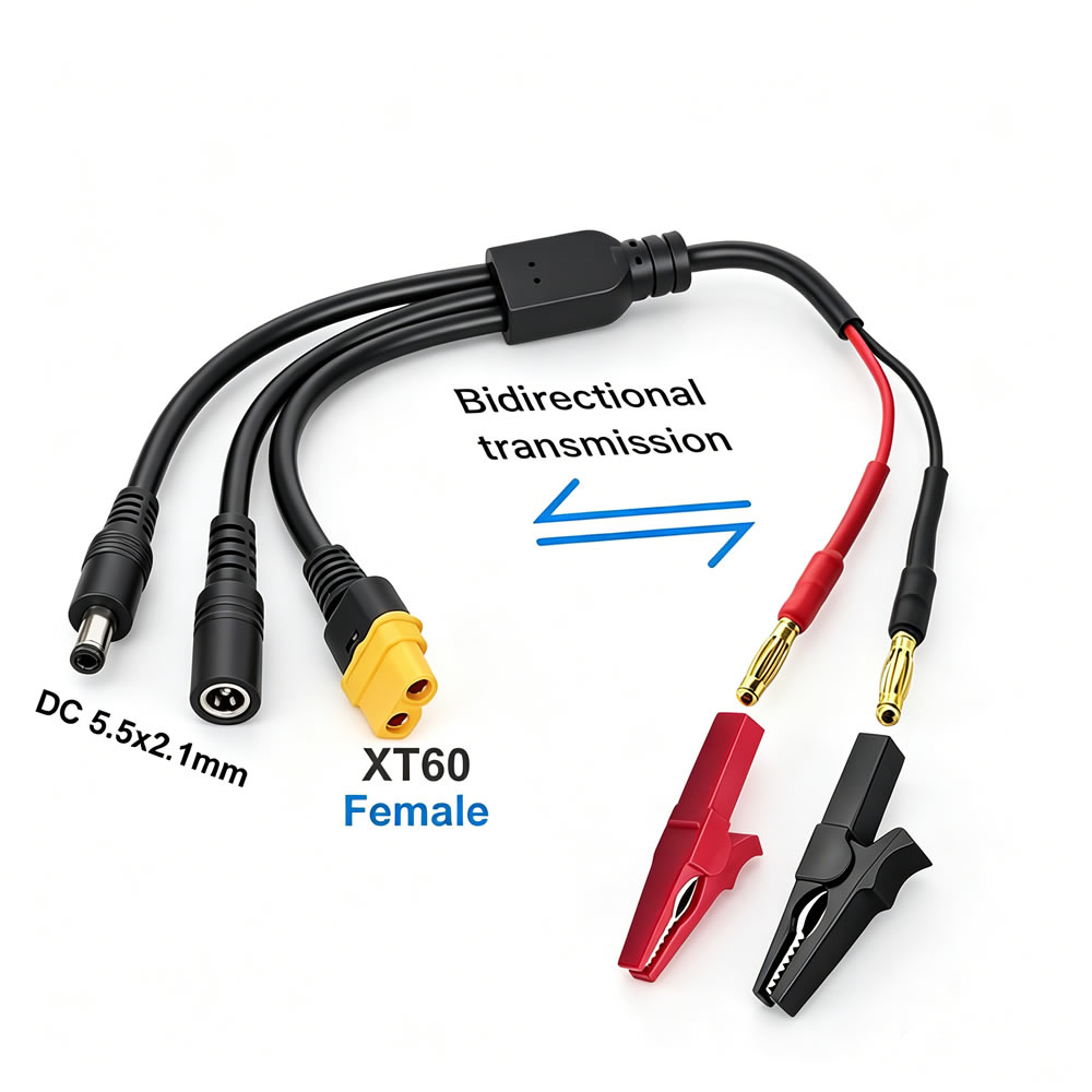 5-in-1 XT60 to 4mm Banana Plug - Drone Smart Rc 评论和价格